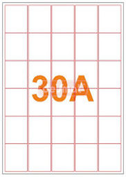 A4 Labels A4ST30A  A4 Labels A4ST30A