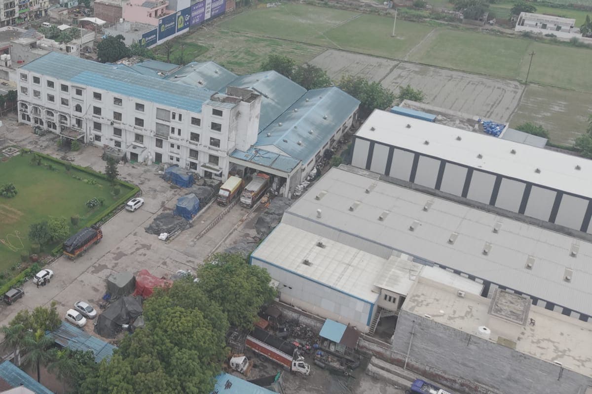 Aerial view of a Desmat manufacturing facility