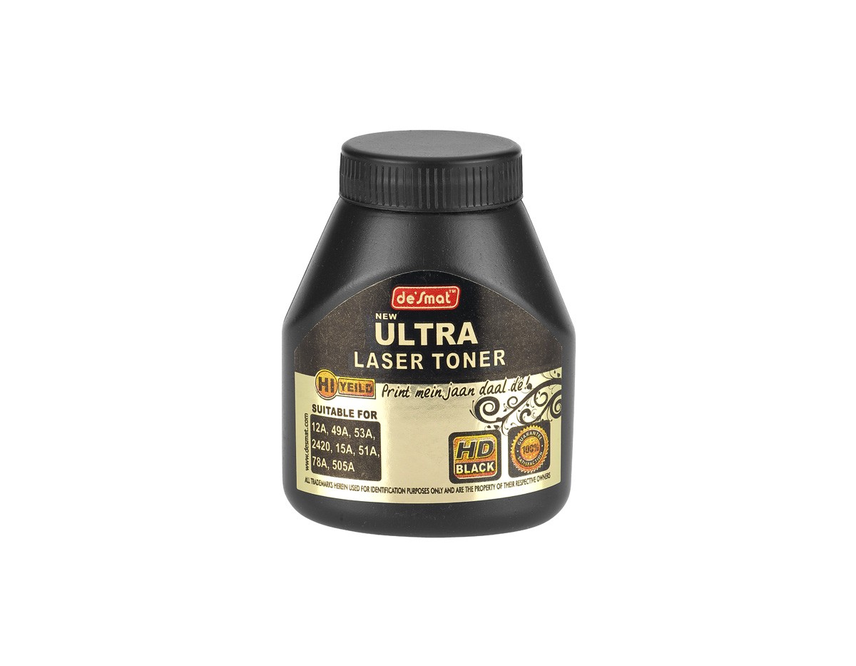 Desmat Ultra laser toner powder, black