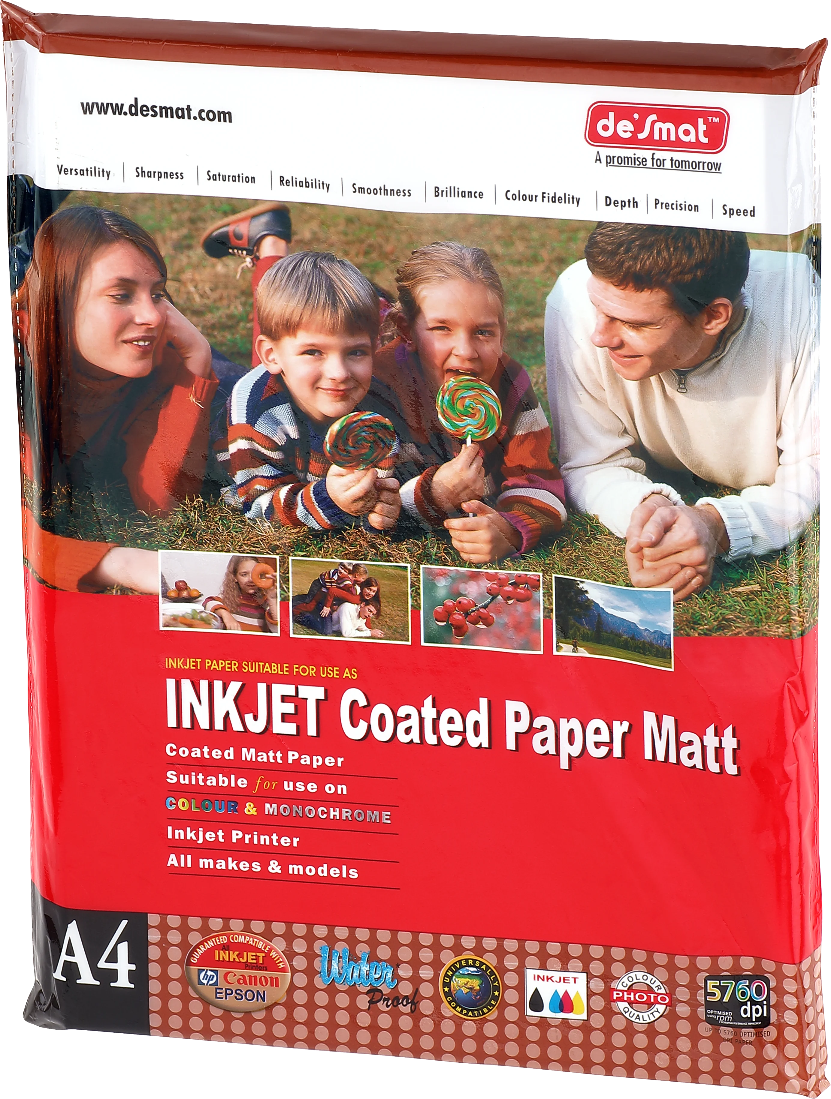 Desmat Inkjet Coated Paper Matt, A4 pack