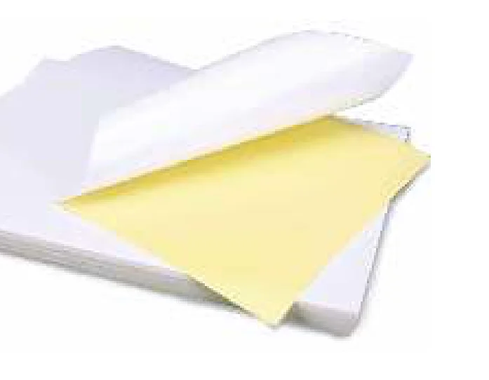 Desmat Chromo label sheet peeling from its liner